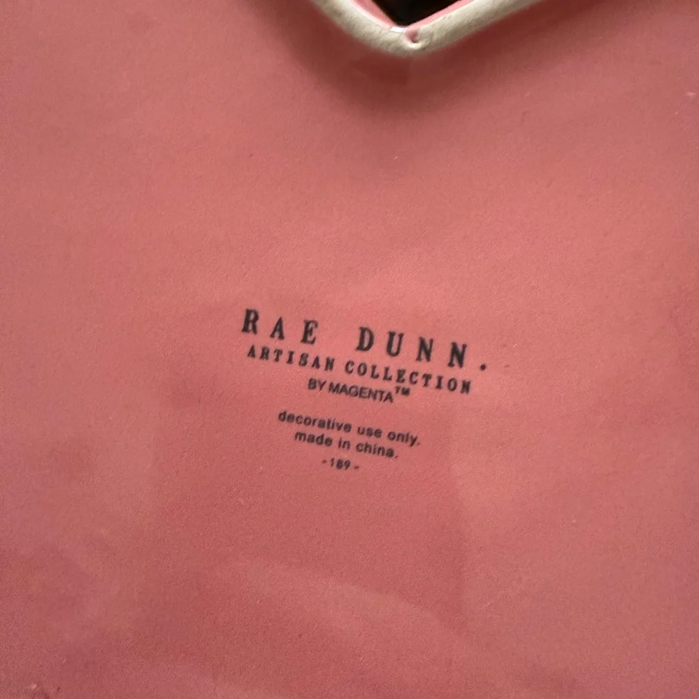 Rae Dunn Artisan Collection “Mama” Heart Ceramic Pink Dish